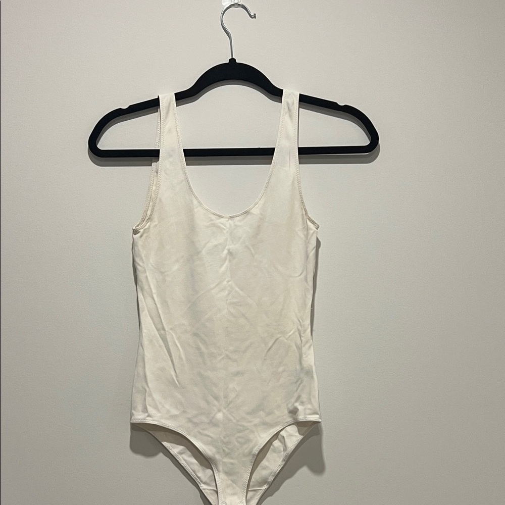 White Sleeveless Bodysuit